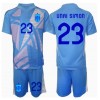Spanien Unai Simon #23 Torwart Heimtrikot EM 2024 Kurzarm (+ kurze hosen)